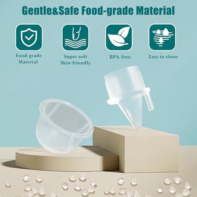 2pcs Duckbill Valves and 2pcs Silicone Diaphragm Compatible with Zomee Z1/Z2/BabyBuddha/NCVI 8782/8780/Motif Twist Breast Pump Replacement Pump Accessories