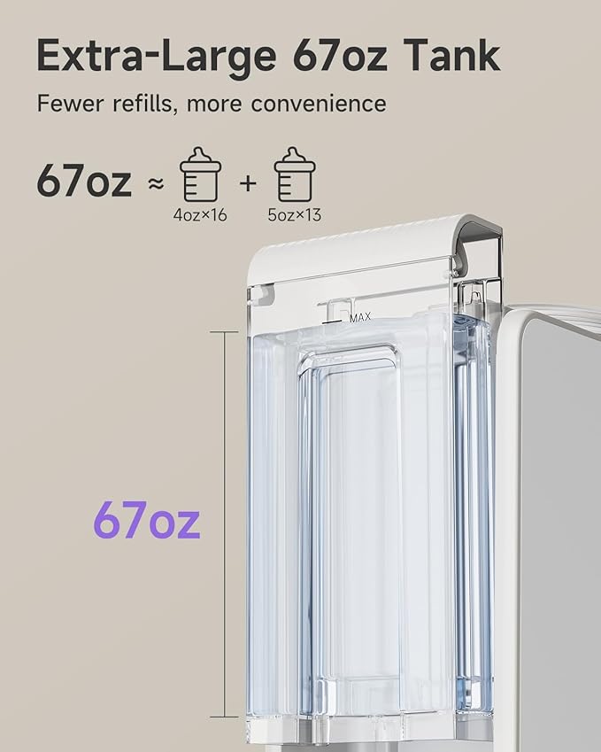 PureMix Formula Maker - Formula Dispenser Machine, Automatically Mix Smooth Formula Bottle, Precise Ratio, Accurate Temperature Control, for Most Formula Brands and Bottle Sizes, White