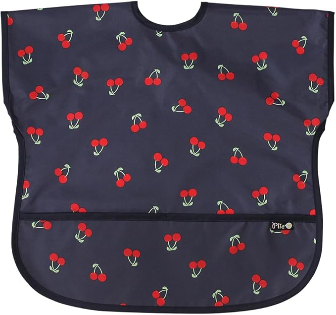 Short Sleeve Waterproof Bib for Toddlers – Feeding Apron for Mealtime, Daycare, Self-Feeding & Messy Play, Baby Bib