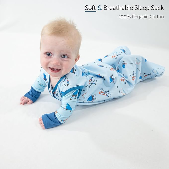 LollyBanks Baby Sleep Sack, 100% Cotton Wearable Blanket 2-Way Zipper Sleep Sacks