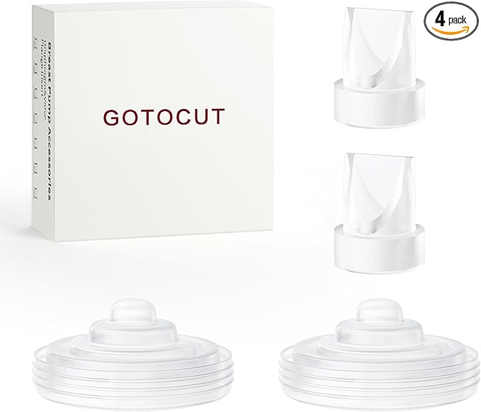 4 Pack Replacement Parts for Momcozy M5 Breast Pump, Replace to Mom Cozy M5 Duckbill Valve Diaphgram, Breastfeeding Essential Accessories