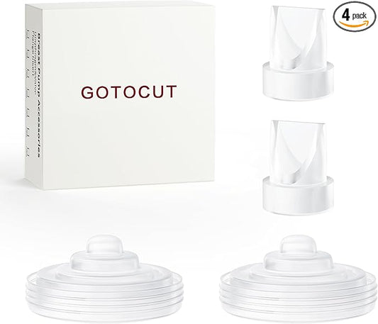 4 Pack Replacement Parts for Momcozy M5 Breast Pump, Replace to Mom Cozy M5 Duckbill Valve Diaphgram, Breastfeeding Essential Accessories