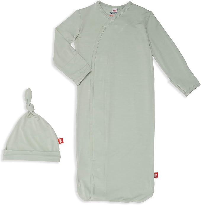 Magnetic Me Modal Newborn Sleeper Gown & Hat Set | Silky Soft Modal Fabric Sleep Sack