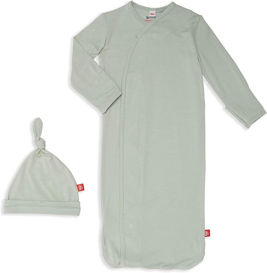 Magnetic Me Modal Newborn Sleeper Gown & Hat Set | Silky Soft Modal Fabric Sleep Sack
