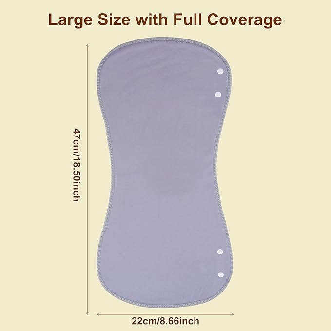 2-in-1 Burp Cloths and Baby Bibs - 6 Pack Large Super Absorbent Soft Cotton Burping Cloths for Spit Up, 3 Layers Thick Baby Burp Rags for Girls & Boys