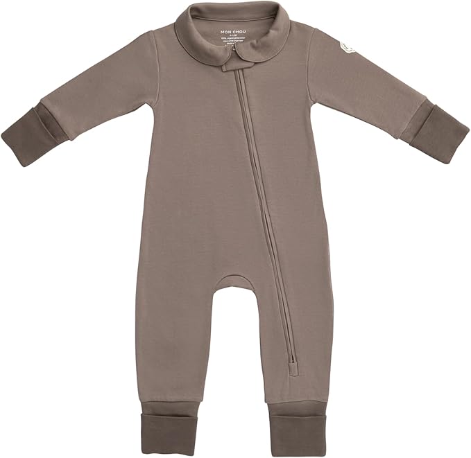 MON CHOU Convertible Footie Pajamas - Soft Organic Cotton Baby Pajamas - 100% Pima Cotton PJ’s & Luxury Newborn Sleepers