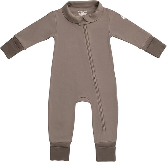MON CHOU Convertible Footie Pajamas - Soft Organic Cotton Baby Pajamas - 100% Pima Cotton PJ’s & Luxury Newborn Sleepers