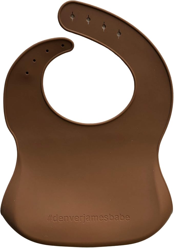 Denver James Silicone Feeding Bibs | Dishwasher Safe. Waterproof. Adjustable.
