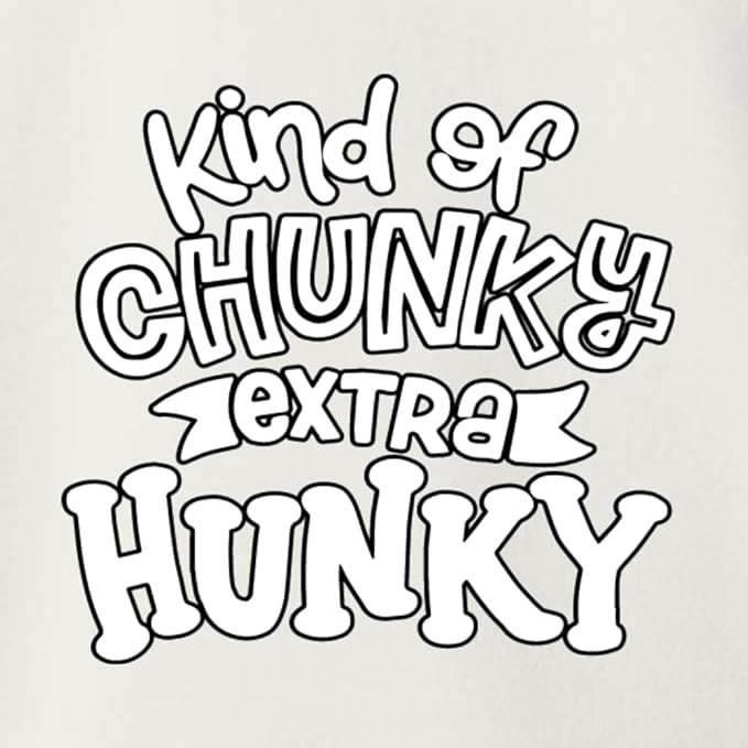 Wild Bobby Kind of Chunky Extra Hunky Humor Infant Premium Jersey Baby Bib