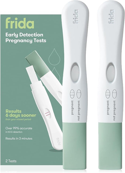 Frida Fertility Early Detection Pregnancy Tests | Easy at Home Pregnancy Tests, Over 99.9% Accurate HCG Test Strips, Early Results, Quick + Easy to Use | 2 Count