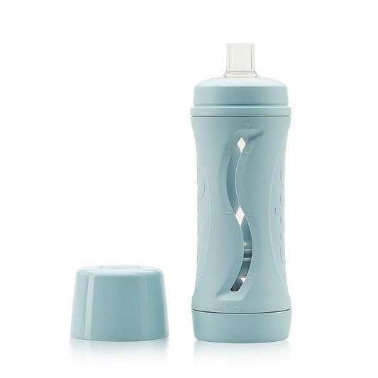 Subo Baby Food Bottle | No Mess Squeeze-Free Toddler Feeder | Feeding Bottle to Replace Resuable Pouches | (Duck Egg Blue)