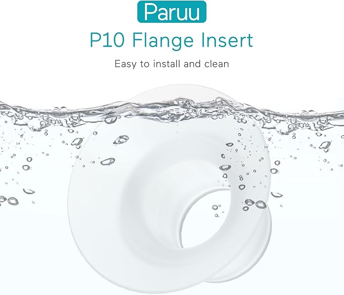 Paruu P10 Flange Insert 19mm, Original Breast Pump Parts, Wearable Breast Pump Replacement Accessories, 2 Pack