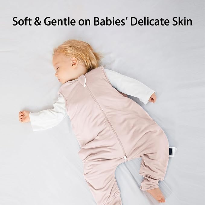 Rayon Made from Bamboo Toddler Sleep Sack with Feet 24-36 Months 1.0 Tog Ultra Soft Toddler Sleeping Sack 2t-3t Sleep Bag Walker Quilted Wearable Blanket with Legs 2-Way Zipper Lightweight