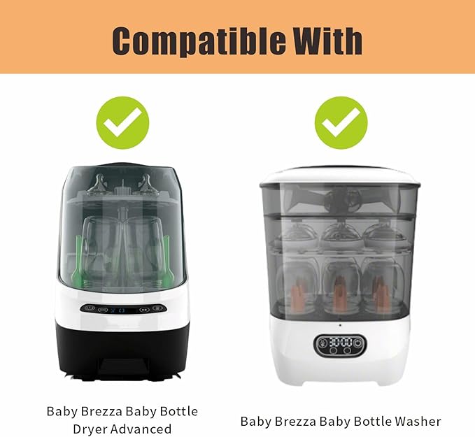 4 Pack HEPA Filter Replacement for Baby Brezza Baby Bottle Washer Pro, High Efficiency H13 True HEPA Filter, Air Clean Dust