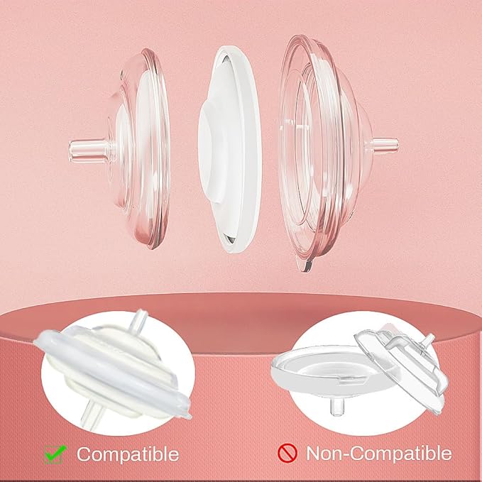 PumpMom-us Breast Pump Parts, 8 Duckbill Valves and 2 Silicone Membrane for Spectra S2, S1 and 9 Plus Breastpumps, Compatible with Spectra Valves and Silicone Diaphragm