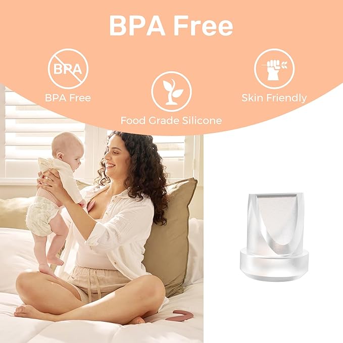 8Pcs Duckbill Valves Compatible with Momcozy M5 Wearable Breast Pump, Replacement Pump Parts Accessories for Momcozy V1/V2 Hands Free Breast Pumps, Same as Original Mom Cozy Parts