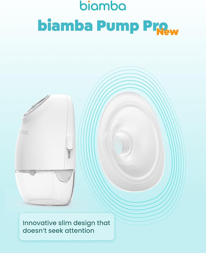 Pump Pro Portable Breast Pump Hands Free - 180mL Capacity Wearable Breastfeeding Pumps with App Control, Electric Hands Free Breast Pumps with 3 Modes, 9 Suction Levels, Slim Design, Double