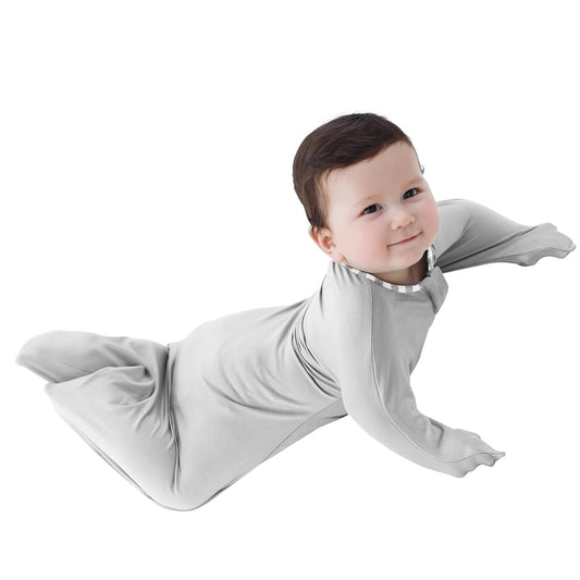 PuppyPaws Baby Sleep Sack, Transition Swaddle, Sleep Sack 6-9 Months, Wearable Blanket Baby with 2-Way Zipper, Swaddles for Newborns Summer, 95% Rayon derived from Bamboo, 5% Spandex