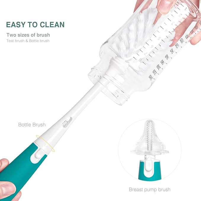 Termichy Travel Baby Bottle Drying Rack, Compact Size with Large Capacity for Working Mom, Visit Families, Friends or Camping with Baby Teal