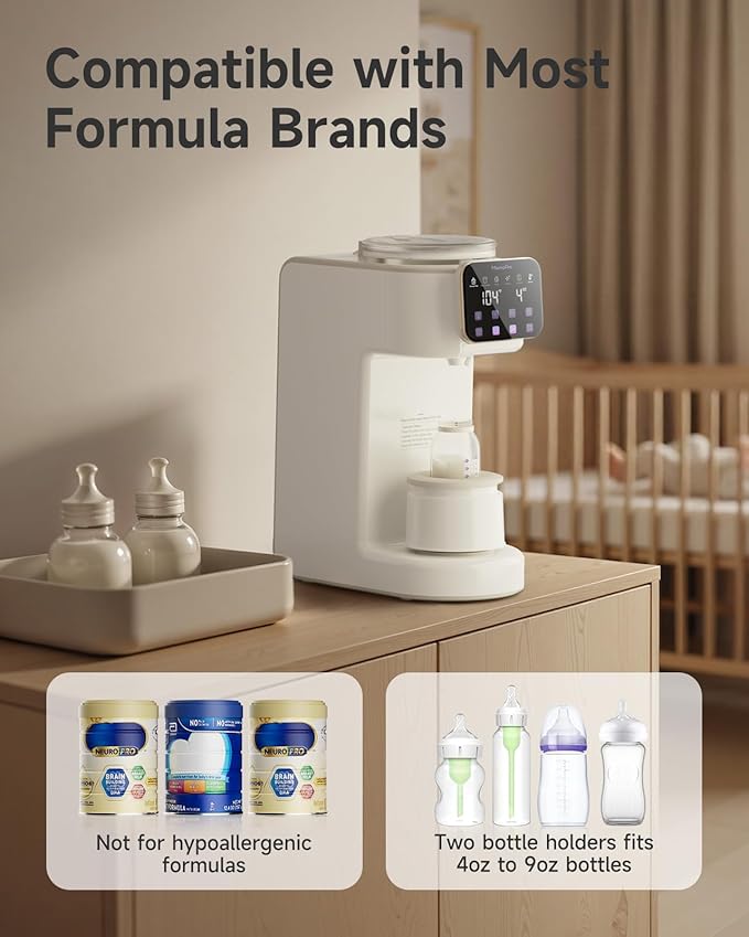 PureMix Formula Maker - Formula Dispenser Machine, Automatically Mix Smooth Formula Bottle, Precise Ratio, Accurate Temperature Control, for Most Formula Brands and Bottle Sizes, White