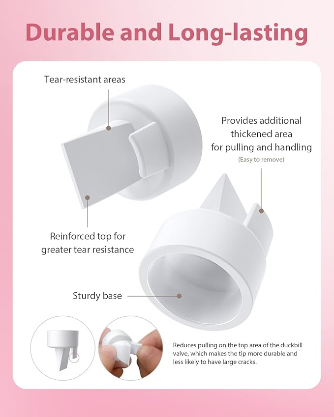 Breast Pump Parts Compatible with Spectra S1/S2/9 Plus, Not Original Accessories, Full Set Replacements Include 19mm Flanges, Valves, Backflow Protectors (Duckbills Included), Tubings and Bottles