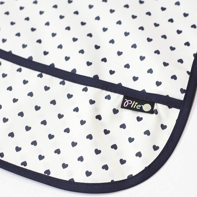 Short Sleeve Waterproof Bib for Toddlers – Feeding Apron for Mealtime, Daycare, Self-Feeding & Messy Play, Baby Bib