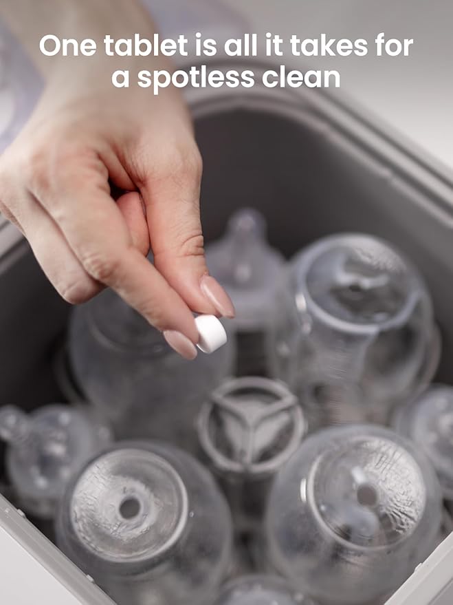 GROWNSY Washing Detergent Tablets 200PCS for Momcozy, Baby Brezza Bottle Washer, Bottle Washer Tablets Compatible with All Brands Baby Bottle Washers