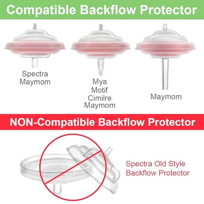 Maymom Silicone Membrane Diaphragm Designed for Spectra S1 S2 9 Plus Breastpump Backflow Protector Also for Maymom Backflow Protector Long Medium Short Stem, Not Original Spectra Accessories Pump Part
