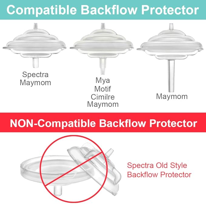 Maymom Silicone Membrane Diaphragm Designed for Spectra S1 S2 9 Plus Breastpump Backflow Protector Also for Maymom Backflow Protector Long Medium Short Stem, Not Original Spectra Accessories Pump Part