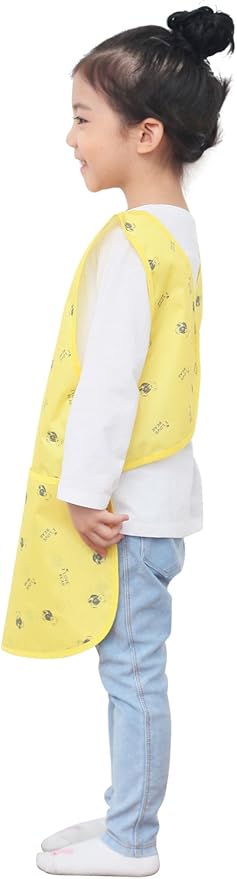 Kids Painting Apron – Waterproof Art Smock for Toddlers & Preschoolers, Messy Play, Baking, Crafts, Cooking, Mealtime