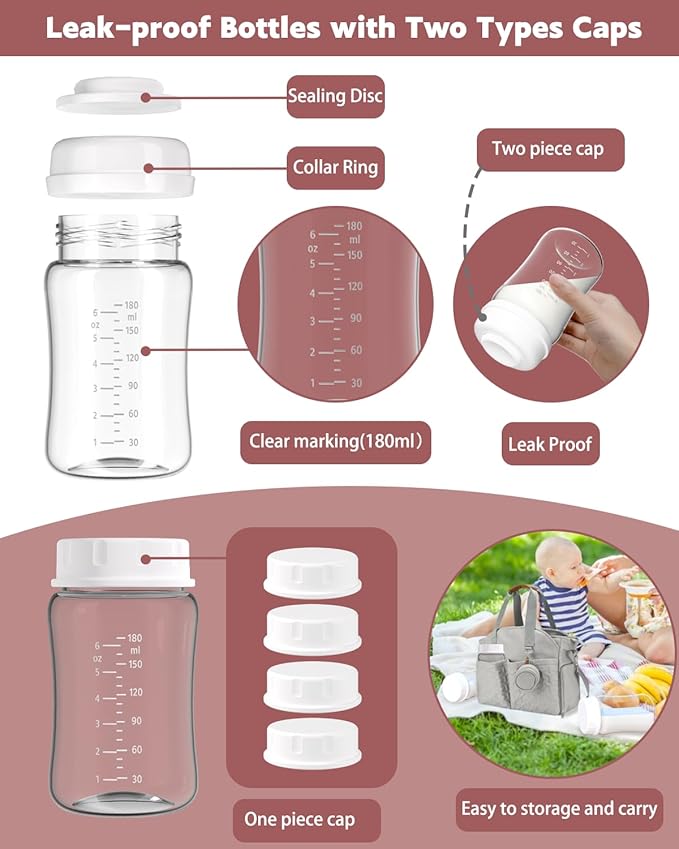 4packs 30mm Full Breast Replacement Pump Parts for Spectra S1 S2 9 Plus Synergy Gold Include 13mm Flange,Valve,Backflow Protector,Tube,Bottle,Caps, Fit for Motif Luna Cimilre Ameda MYA Pump