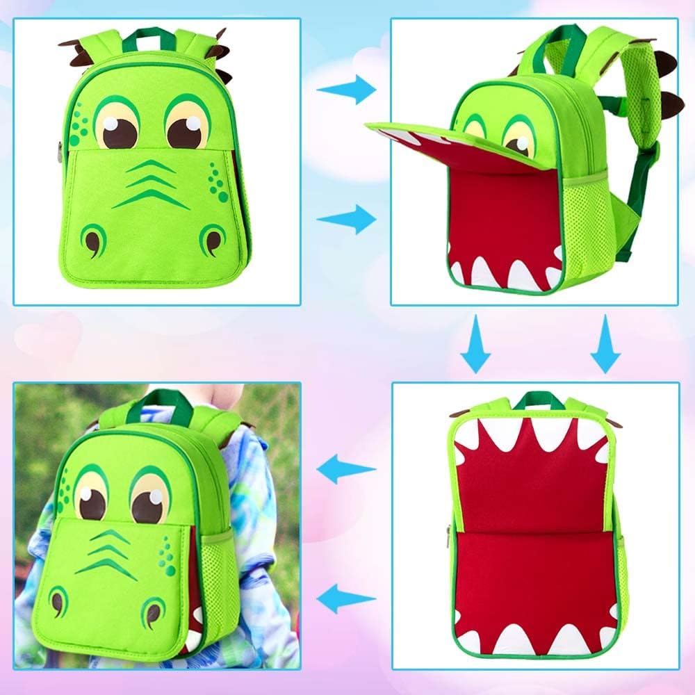 gxtvo Toddler Backpack Leash, 9.5" Kids Safety Leashes Bookbag for Children Boys Girls - Unicorn/Butterfly/Mermaid/Dinosaur