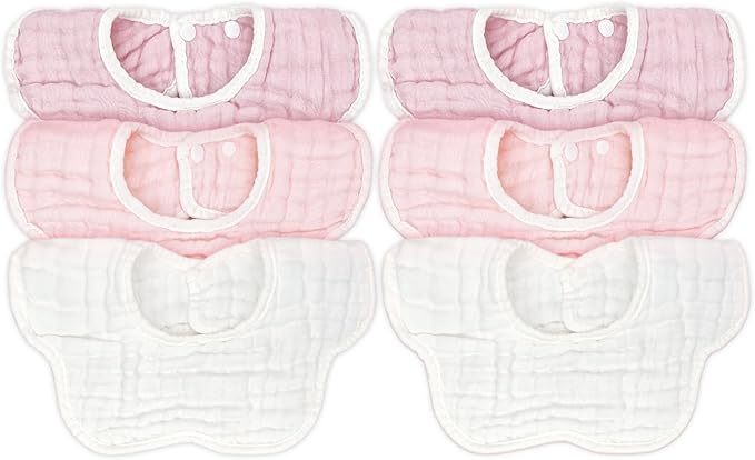 Baby Bibs Muslin Drool Teething Drooling Bibs for Baby Girl Boy Muslin Cotton
