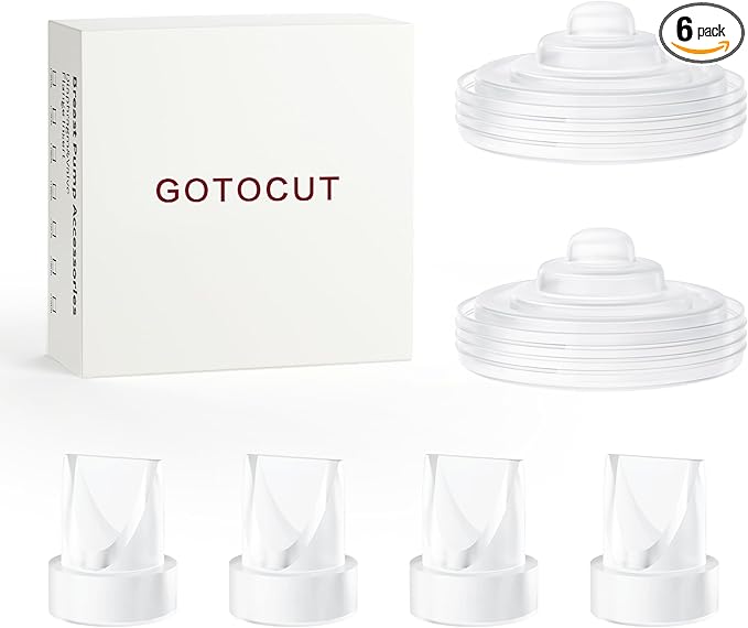 6 Pack Replacement Parts for Momcozy M5 Breast Pump, Replace to Mom Cozy M5 Duckbill Valve Diaphgram, Breastfeeding Essential Accessories