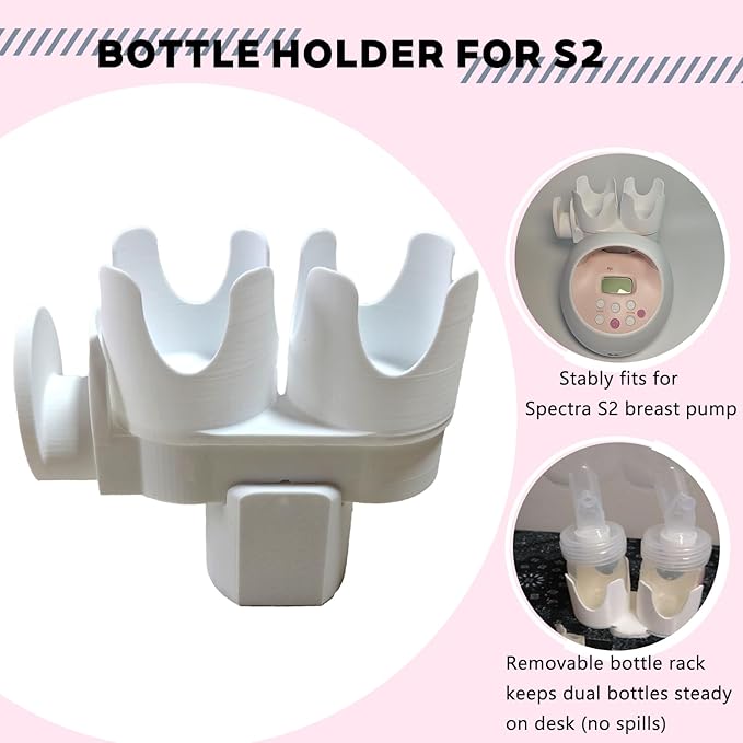 for Spectra S2 Bottle Holder, Portable Detachable Compatible with Spectra S2 Accessories, Dual Organizer with Hose Management
