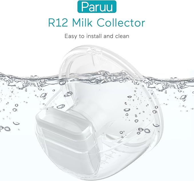 Paruu P10 Full Set Collector Cup, Original Breast Pump Parts, Wearable Breast Pump Replacement Accessories, 1 Set