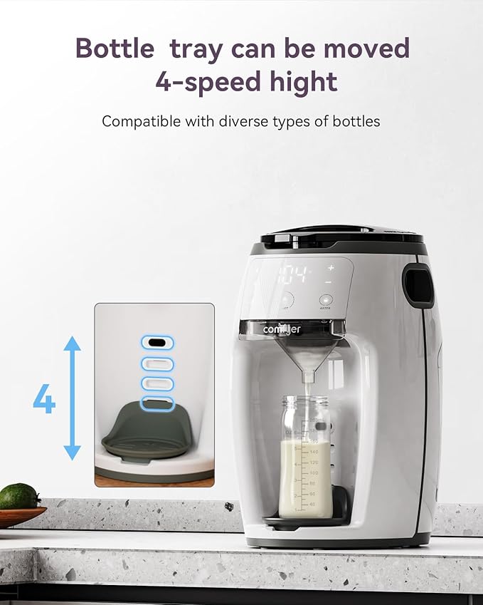 Instant Formula Maker comfyer, Customizable and Automatic Formula Dispenser Machine with Accurate Temperature Control for Baby, Automatic Powder Blending for All Brands of Bottle and Formula