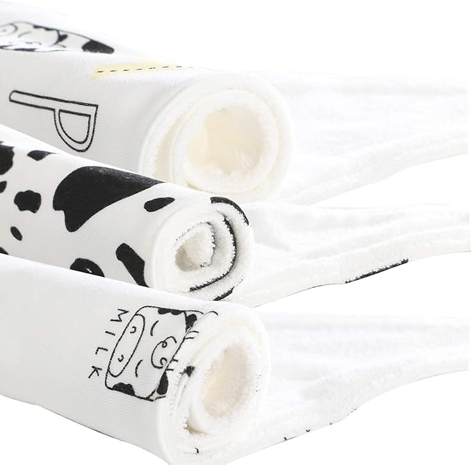 JN&LULU 3 Pack Newborn Baby Bibs Bandana Drool Bibs for Drooling Cotton Baby Gifts