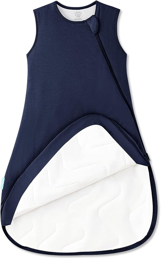 PurComfy Supersoft Sleep Sack 1.0 TOG, Premium Bamboo Viscose Baby Sleeping Bag 2-Way Zipper Sleep Sack Baby Wearable Blanket