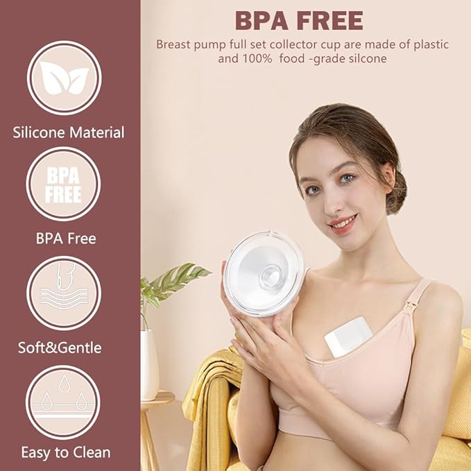 1pcs Silicone Flange 19mm Compatible with Momcozy S12 Pro/S9 Pro/TSRETE S12/kmaier S12 Breast Pump，Flange Wearable Breast Pump Replacement Accessories,Shield 19mm Flange Parts