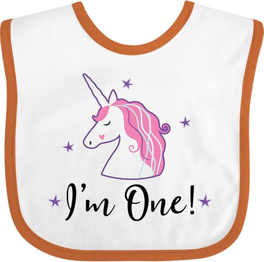 inktastic 1st Birthday Unicorn Baby Bib