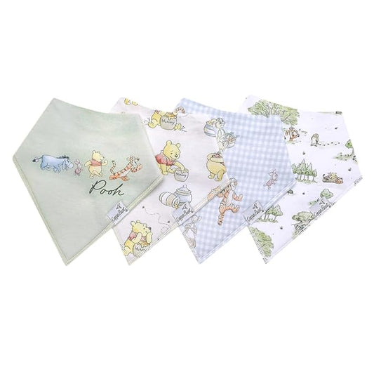Copper Pearl Baby Bandana Drool Bibs for Drooling and Teething 4 Pack Gift Set Hundred Acre Wood