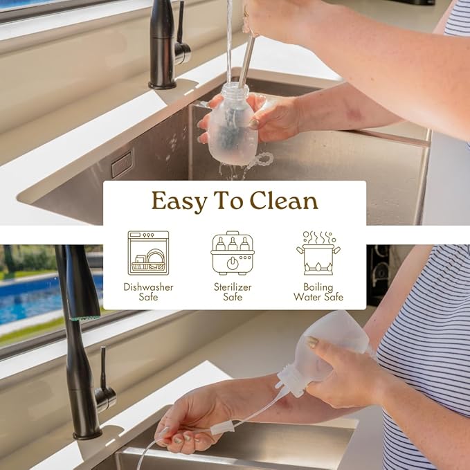 Haakaa Silicone Supplemental Feeding Tube & Pouch Set – Breastfeeding Assistance Kit for Low Supply, Latching Support, Donor or Pumped Milk – 120ml Pouch + Adjustable Flow Tube