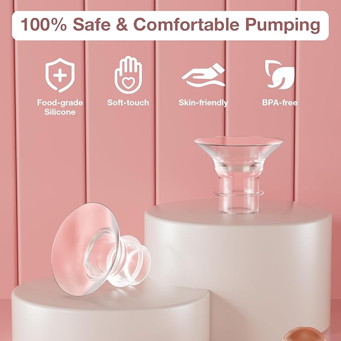 Flange Insert 15mm, Compatible with S9/S12/S9Pro/S12Pro Wearable Breast Pump Parts Replace, Pump Shield/Flange Insert to Reduce 24mm Down to 15mm
