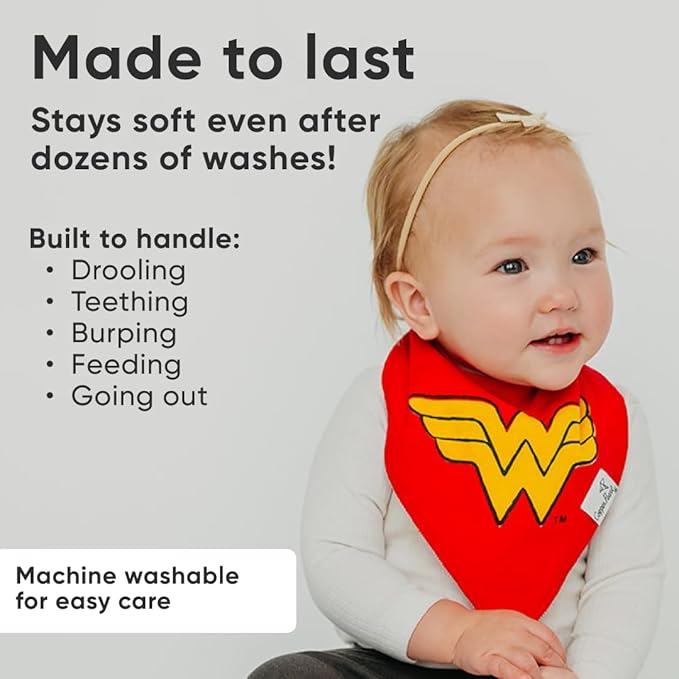 Copper Pearl Baby Bandana Bibs - Soft Cotton Bibs for Drooling & Teething, Absorbent, Adjustable Fit, Many Styles