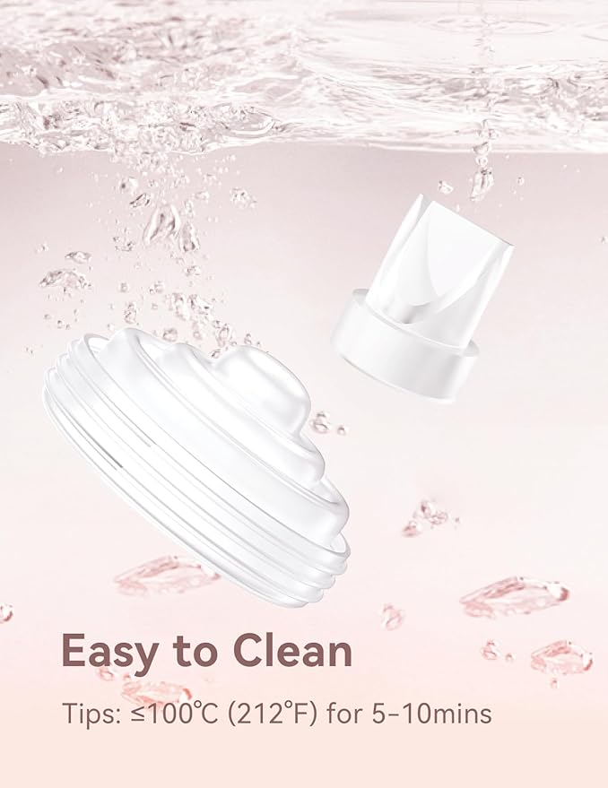 8PCS Breast Pump Parts Compatible with Momcozy M5 Replacement to Diaphragms 2PCS and Duckbill Valves 6PCS, Not Original Mom Cozy Pump Parts Accessories