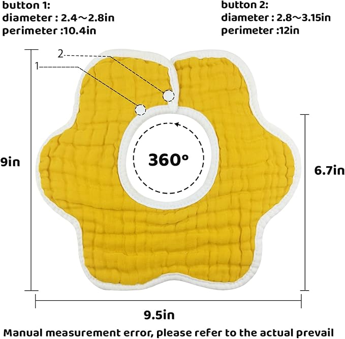 Baby Bibs Muslin Drool Teething Drooling Bibs for Baby Girl Boy Muslin Cotton