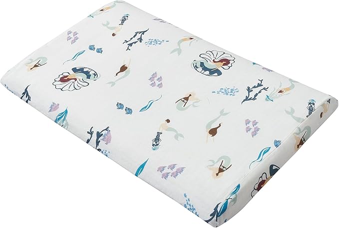 Nest Designs Toddler Pillow with Bamboo Viscose Pillowcase - Splish Splash, Small