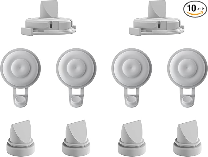 Replacement Pump Parts Compatible with Momcozy M9 Pump Parts Include 6PCS Duckbill Valves & 4PCS Diaphragms for momcozy m9 Replacement Parts (10PCS)