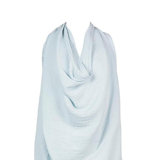 snuggle me® Nursing Cover - 100% Organic Cotton Muslin Nursing Cover Up for Breastfeeding with a BPA-Free Silicone Teether Ring, Ultra-Soft & Lightweight (33.5″ × 39.4″)